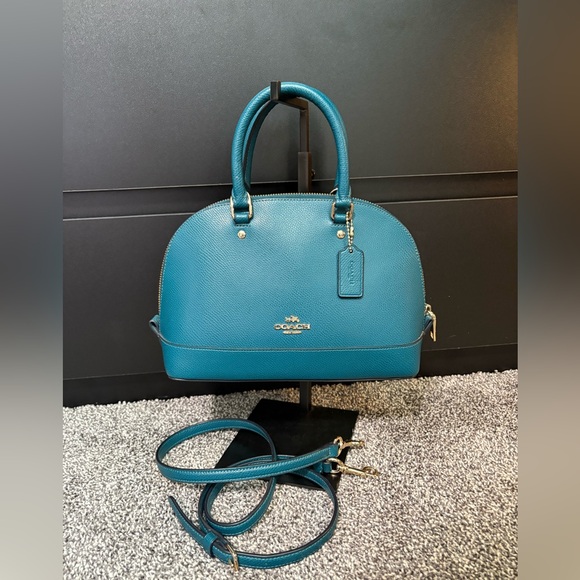 Coach Teal Satchel Bag - Picture 1 of 13